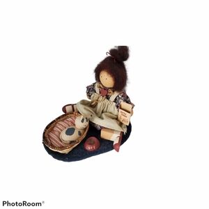 Lizzie High Handmade Wood Doll Figurine 1989